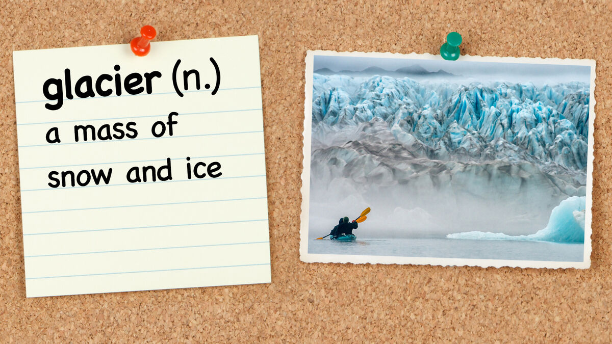 4th grade vocabulary word glacier