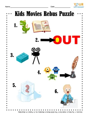 Kids Movies Rebus Puzzle
