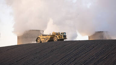 Nonrenewable energy example coal power station