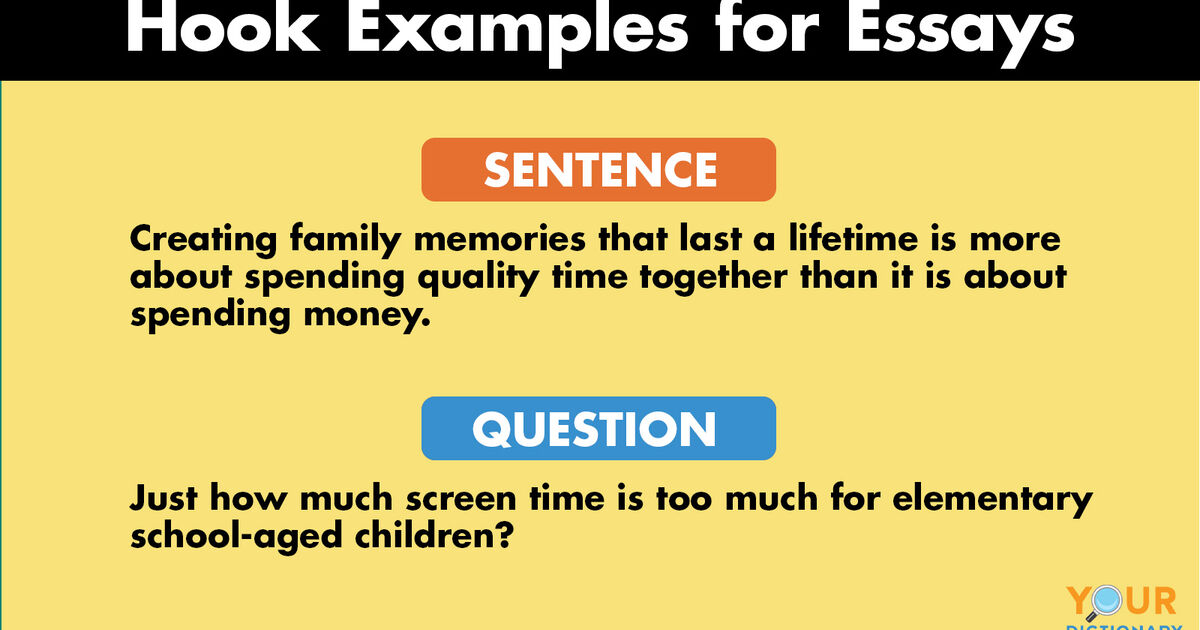 examples of hooks in an essay