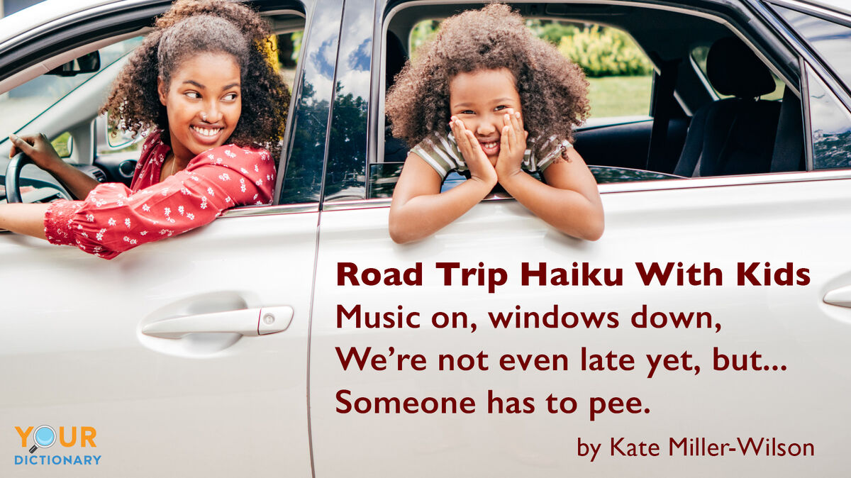 funny haiku poem for road trip with kids