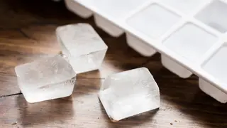 making ice cubes