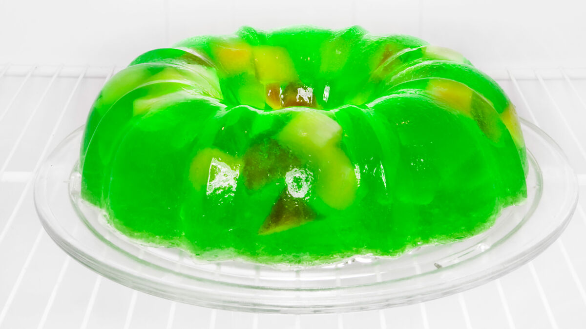 gelatin sitting in the refrigerator