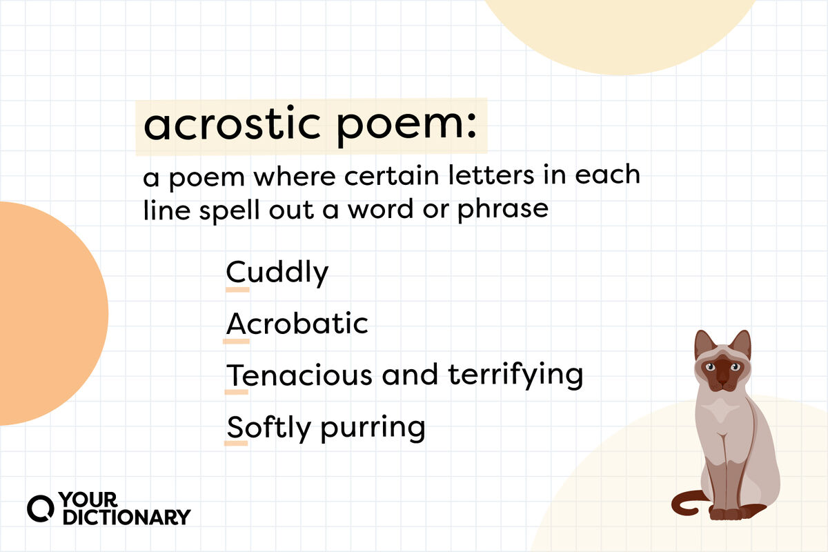 Acrostic Poem Examples & Template | YourDictionary