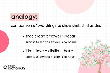 definition of "analogy" with examples from the article