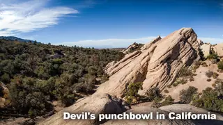 Example Chaparral Biome Devil's punchbowl California