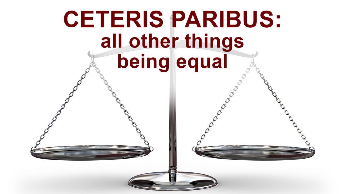 ceteris paribus examples