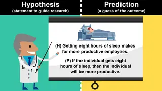 difference between hypothesis and prediction