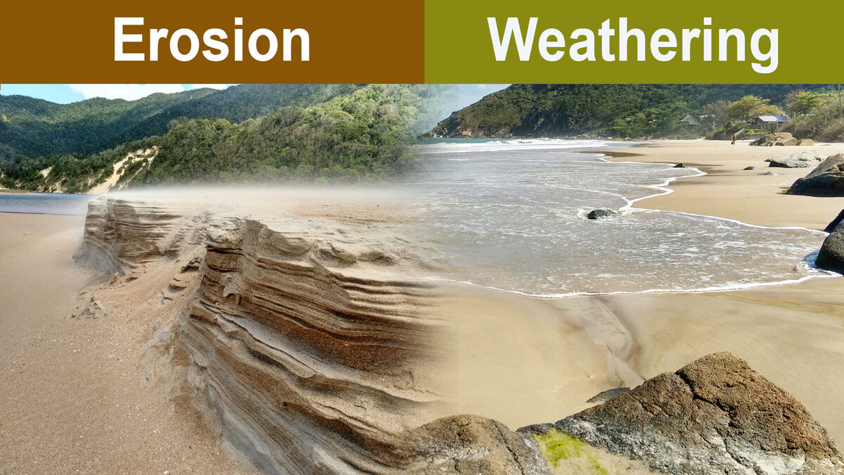 weathering erosion and deposition examples