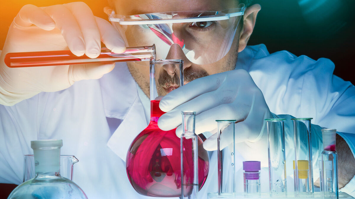 catalyst example in the lab with chemicals