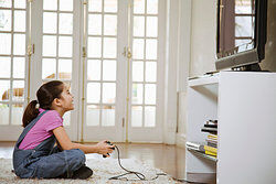 Girl playing video games as examples of insight