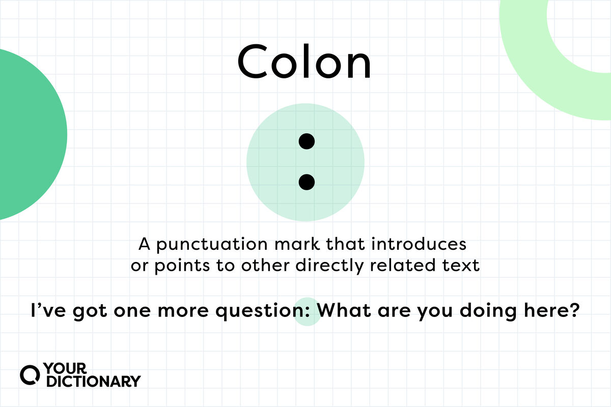 colon punctuation examples