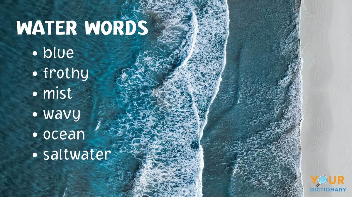 list of water words