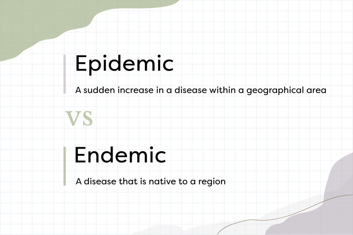 Epidemic vs Endemic definitions