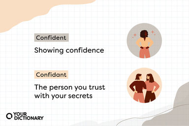 Women With Confident vs Confidant definitions