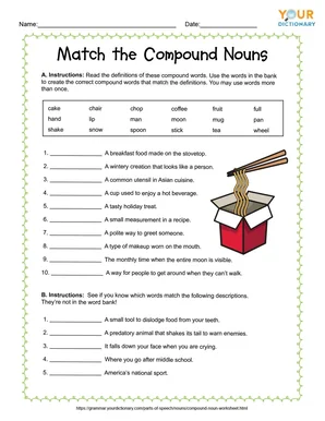 match the compound nouns