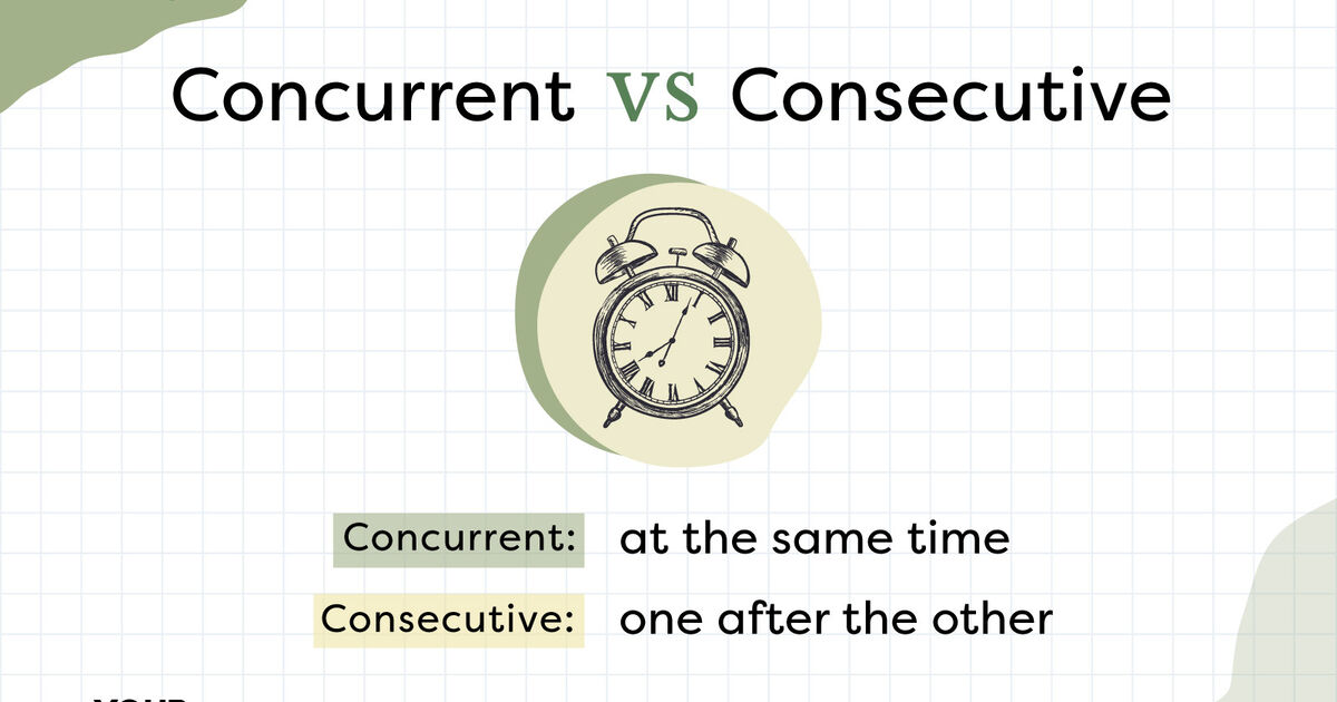 Concurrent vs. Consecutive: Time Makes All the Difference | YourDictionary