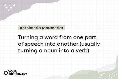 Anthimeria Definition