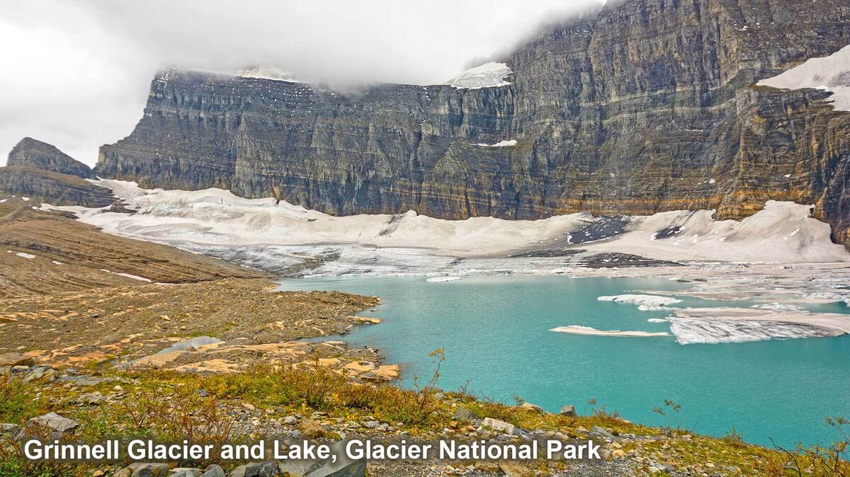 Grinnell Glacier example of ice erosion