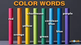 color words labeled over colored chalk