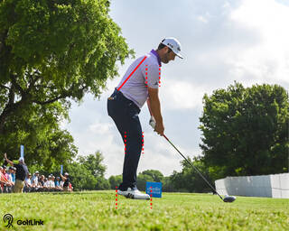 Jon Rahm with proper alignment