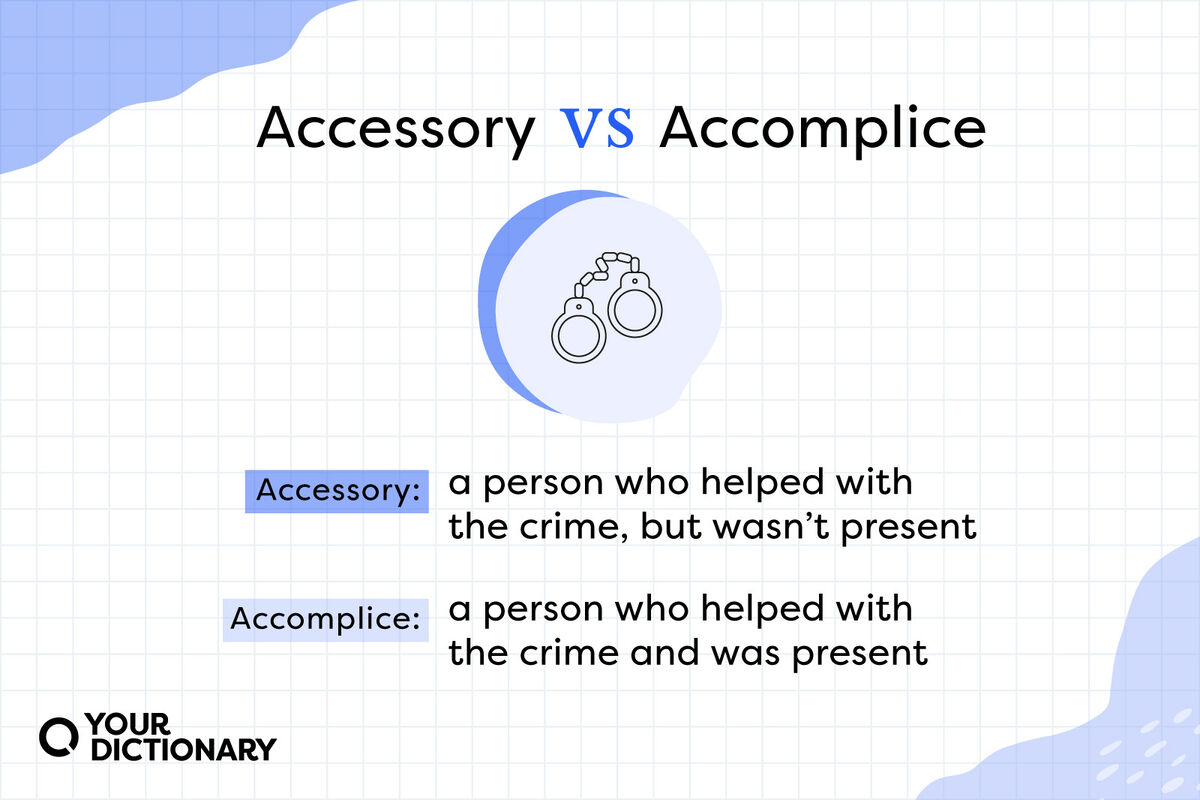 Uenighed sagging Kosciuszko Difference Between Accessory and Accomplice | Differences Explained |  YourDictionary