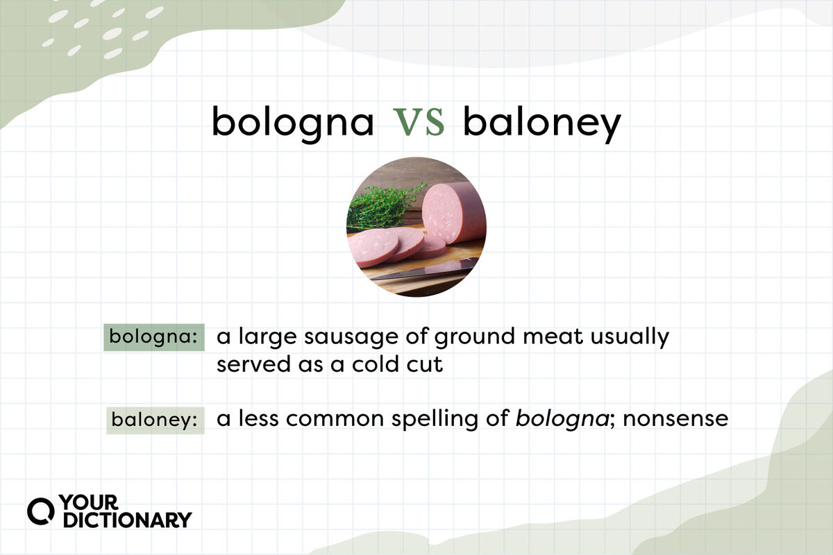 pork bologna with Baloney or Bologna definitions