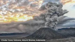 cinder cone volcano mount bromo indonesia