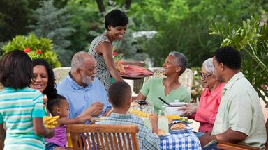 family institutions example showing multigenerational family