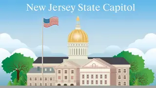 State government with New Jersey State Capitol