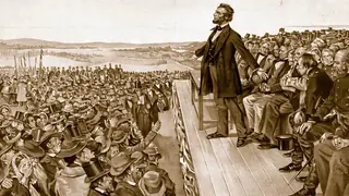 Lincoln Gettysburg address used with Getty Images editorial license
