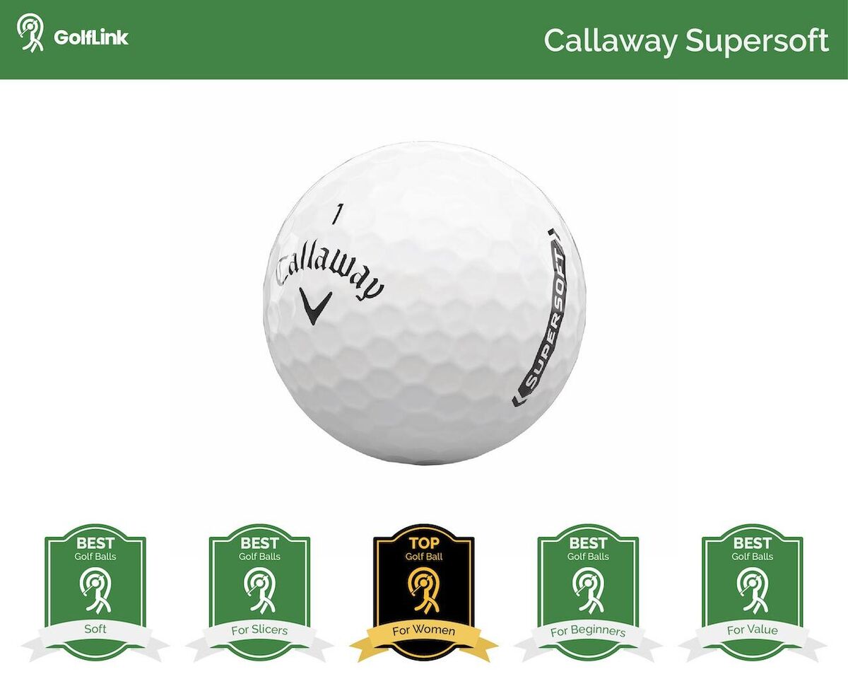 Callaway Supersoft golf ball with badge