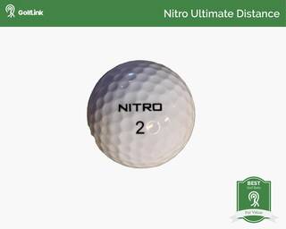Nitro Ultimate Distance golf ball with badge