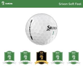 Srixon Soft Feel golf ball with badges