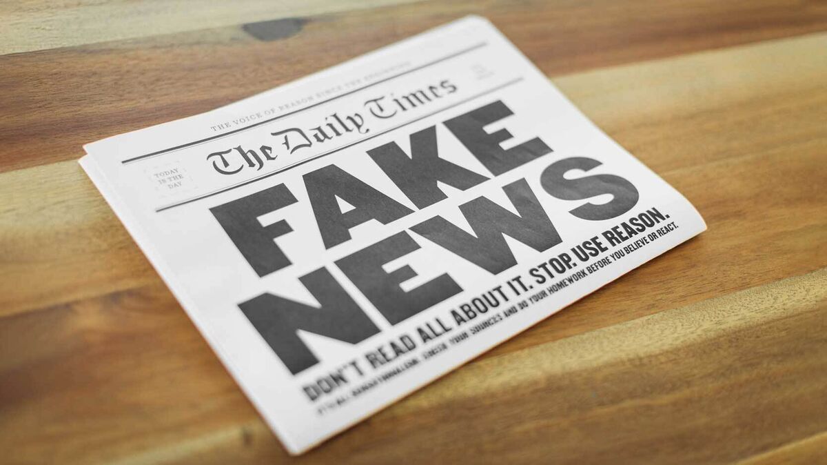 yellow journalism fake news headline on newspaper