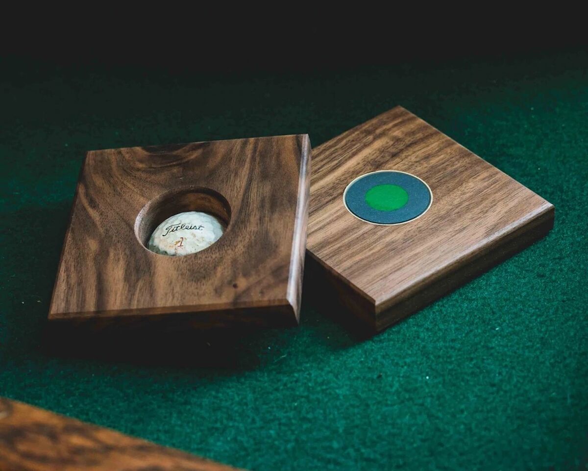 Lie + Loft golf ball coasters