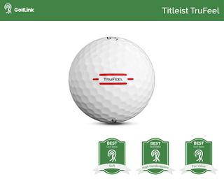 Titleist TruFeel golf ball with badges