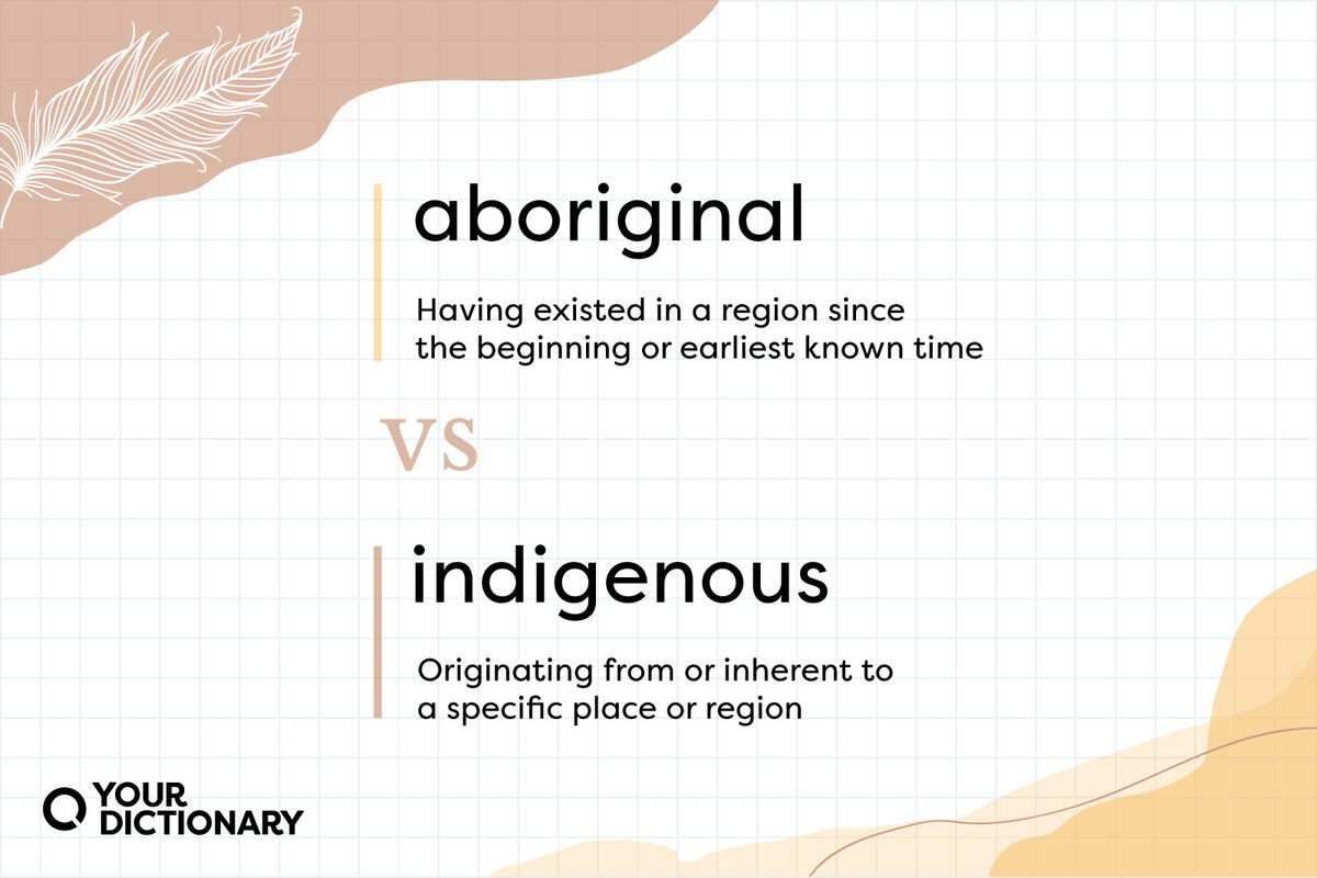 Aboriginal vs Indigenous definitions