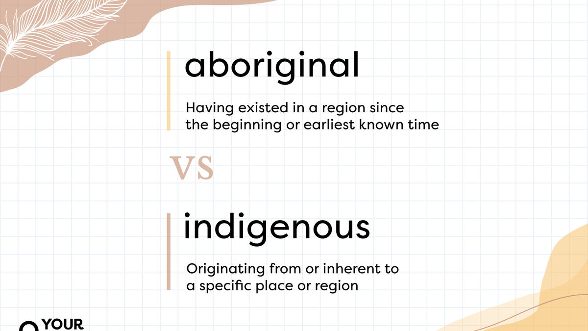 What's the difference between indigenous and Aboriginal?