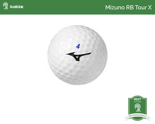 Mizuno RB Tour X golf ball with badge