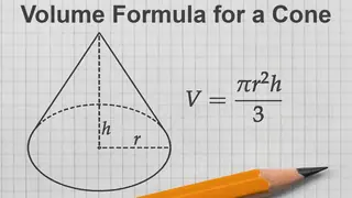 volume formula for a cone