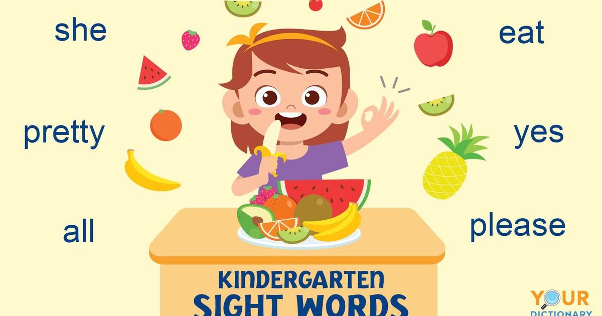 Kindergarten Sight Words to Know (With Free Printable)