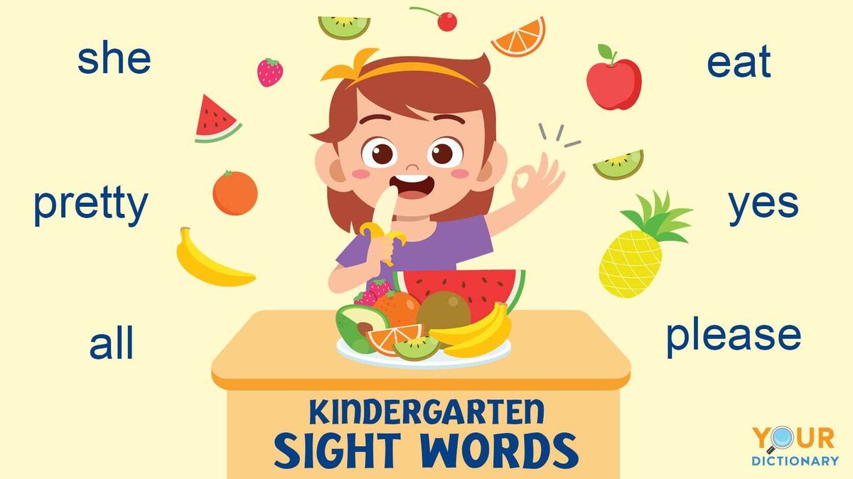 Reading English Words For Kindergarten