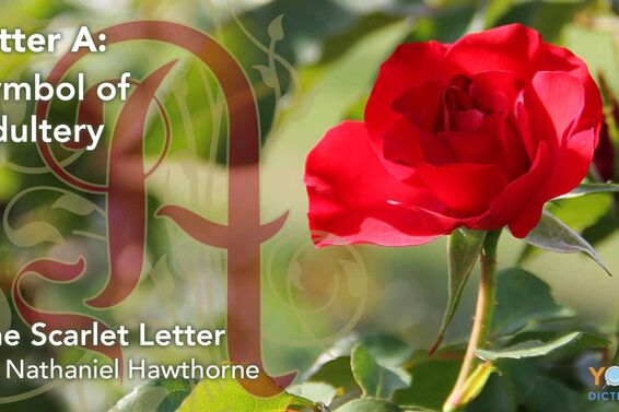symbolism of The Scarlett Letter A and red rose