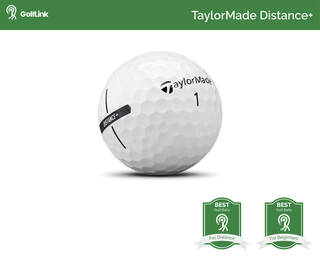 TaylorMade Distance plus golf ball badges