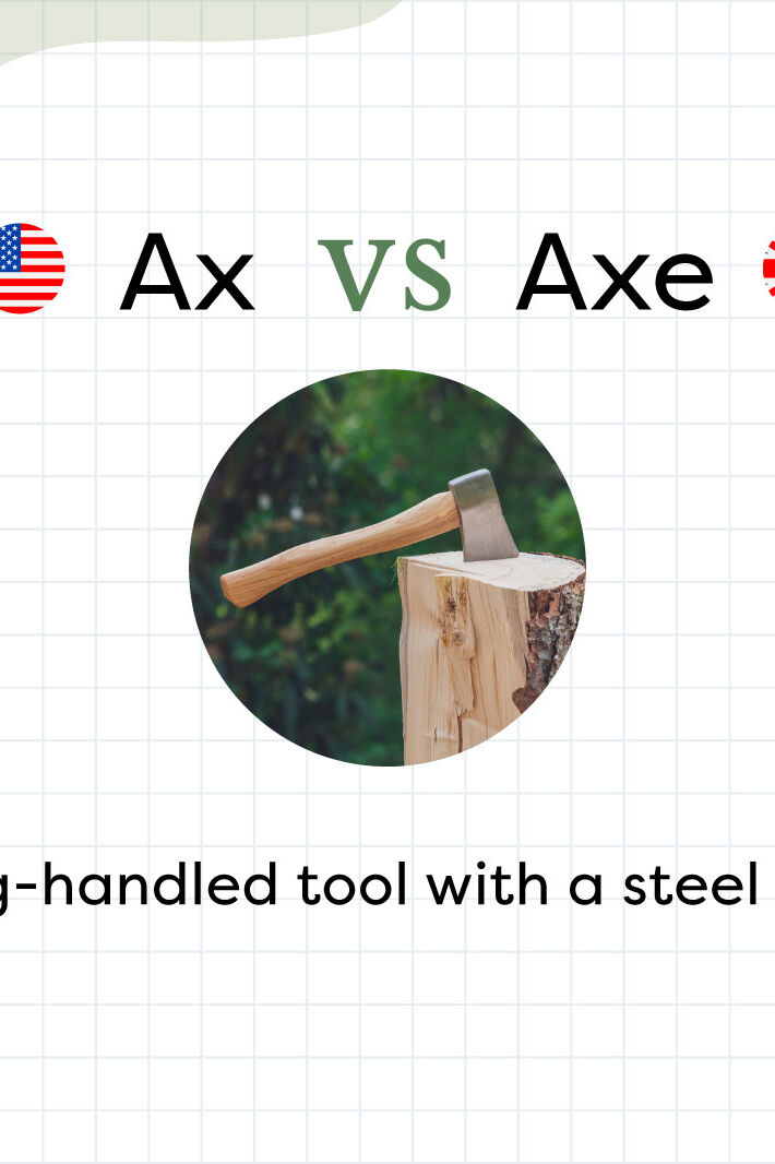 Ax vs. Axe Chopping Through the Difference YourDictionary