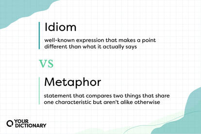 Idiom vs. Metaphor: How to Recognize the Difference | YourDictionary