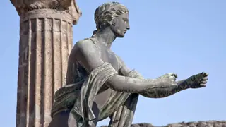 statue of Apollo in Pompeii