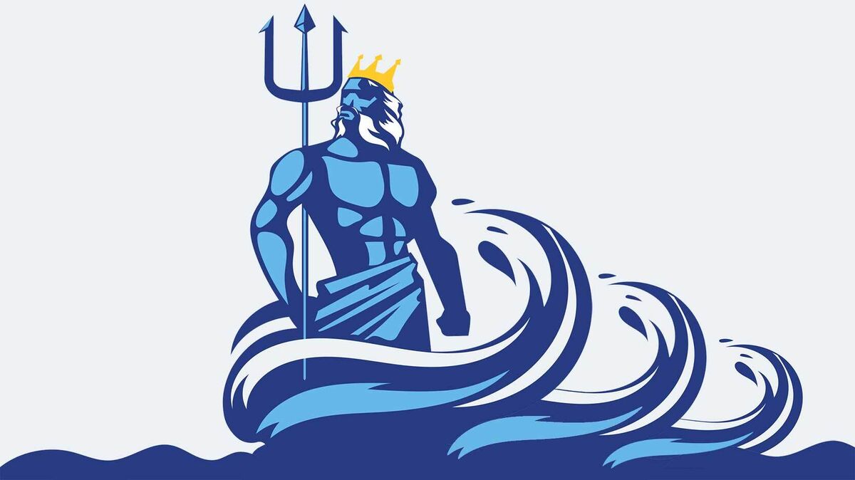 Poseidon facts he wields a trident