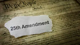 25th Amendment note over the US Constitution